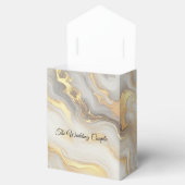 Abstraktes Gold auf schwarzen und gemischten Marmo Geschenkschachtel (Geöffnet)