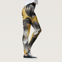 Abstraktes Gold Black Yoga oder Alltagsjoga