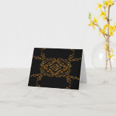 Abstraktes Gold-blüh Karte (Gelbe Blume)