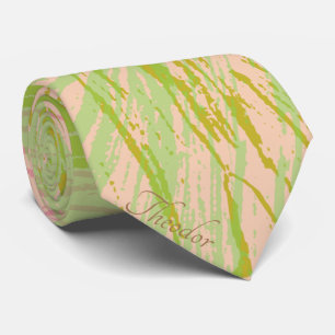 Abstraktes Gold Butterfly Pink Violet Backgrau Krawatte