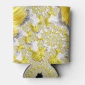 Abstraktes Gold-Fraktal Dosenkühler (Vorderseite)