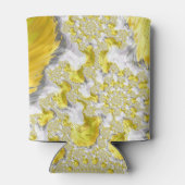 Abstraktes Gold-Fraktal Dosenkühler (Rückseite)