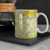 Abstraktes Gold-Fraktal Kaffeetasse