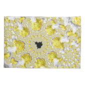 Abstraktes Gold-Fraktal Kissenbezug (Rückseite)