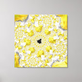 Abstraktes Gold-Fraktal Leinwanddruck (Vorderseite)