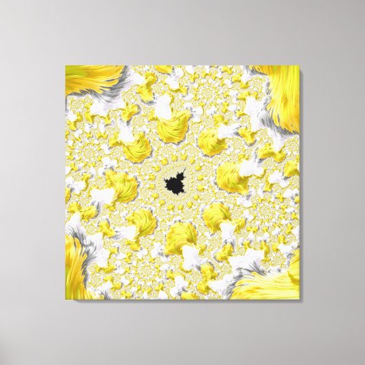 Abstraktes Gold-Fraktal Leinwanddruck (Vorderseite)