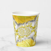 Abstraktes Gold-Fraktal Pappbecher (Rechts)