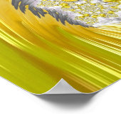 Abstraktes Gold-Fraktal Poster (Ecke)