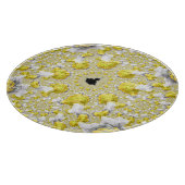 Abstraktes Gold-Fraktal Schneidebrett (Ecke)