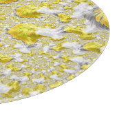 Abstraktes Gold-Fraktal Schneidebrett (Ecke)