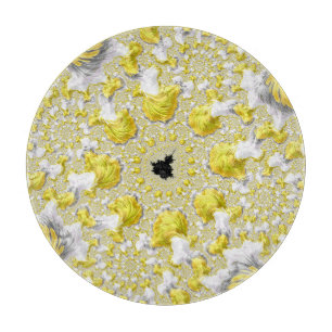 Abstraktes Gold-Fraktal Schneidebrett