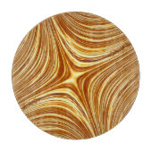 Abstraktes Gold-Fraktal Schneidebrett (Vorderseite)