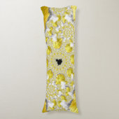 Abstraktes Gold-Fraktal Seitenschläferkissen (Vorderseite Vertikal)