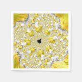 Abstraktes Gold-Fraktal Serviette (Vorderseite)