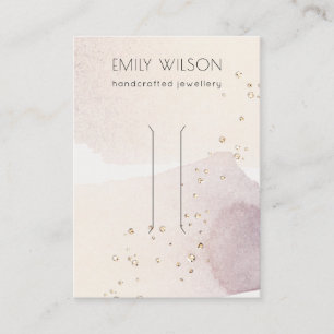 Abstraktes Gold Lila Haarspalteranzeige Visitenkarte