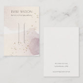 Abstraktes Gold Lila Haarspalteranzeige Visitenkarte (Vorne/Hinten)