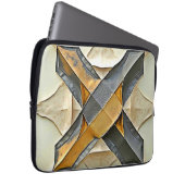 Abstraktes Gold-Metall-Design Laptopschutzhülle (Vorne Rechts)