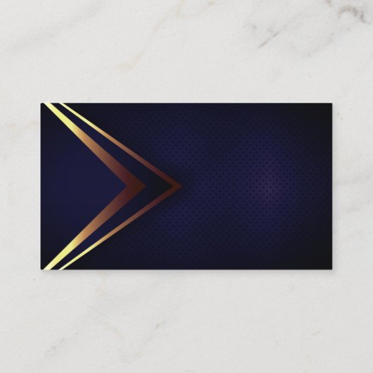Abstraktes Gold Metallic Blue Texture Background Visitenkarte (Rückseite)