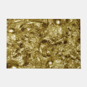 Abstraktes GOLD-Muster + Text / Foto Fußmatte (Vorderseite)