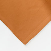 Abstraktes Gold Orange Gradient Spiral Fraktal Fleecedecke (Ecke)