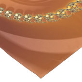 Abstraktes Gold Orange Gradient Spiral Fraktal Kurzer Tischläufer (Ecke)
