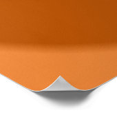 Abstraktes Gold Orange Gradient Spiral Fraktal Poster (Ecke)