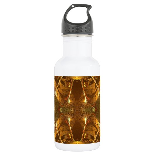 Abstraktes Gold Trinkflasche (Vorderseite)
