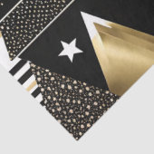 abstraktes Gold- und Schwarzweißpapier Seidenpapier (Ausschnitt)