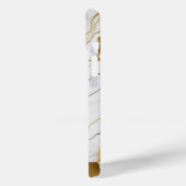 Abstraktes Gold und weißes Marmor Case-Mate iPhone Hülle (Rückseite / Links)