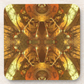 Abstraktes Gold Untersetzer (Vorderseite)