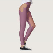Abstraktes Gold Violett Leggings (Rechts)