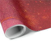 Abstraktes Gold Web über Violet, Lila und Magenta Geschenkpapier (Rolleneckpunkt)