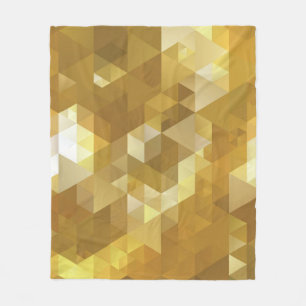 Abstraktes Golddreieck Fleecedecke