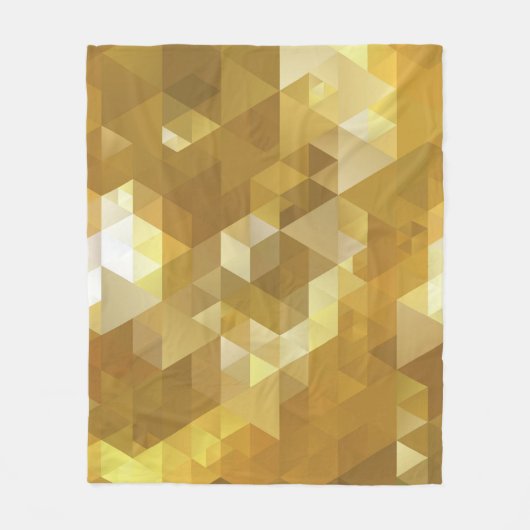 Abstraktes Golddreieck Fleecedecke (Vorderseite)