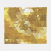 Abstraktes Golddreieck Fleecedecke (Vorderseite (Horizontal))