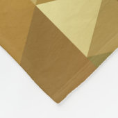 Abstraktes Golddreieck Fleecedecke (Ecke)