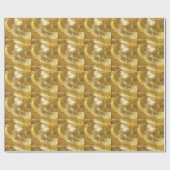 Abstraktes Golddreieck Geschenkpapier (Flach)