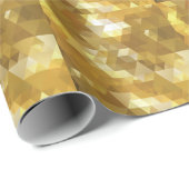 Abstraktes Golddreieck Geschenkpapier (Rolleneckpunkt)