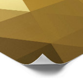 Abstraktes Golddreieck Poster (Ecke)