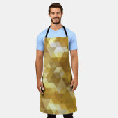 Abstraktes Golddreieck Schürze (Getragen)
