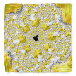 Abstraktes Goldenes Gelbes Symmetrisches Fraktal Halstuch