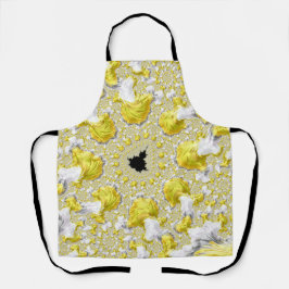 Abstraktes Goldenes Gelbes Symmetrisches Fraktal Schürze