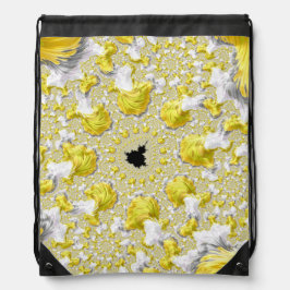 Abstraktes Goldenes Gelbes Symmetrisches Fraktal Sportbeutel
