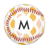 Abstraktes goldenes Ogemuster Baseball (Vorderseite Links)