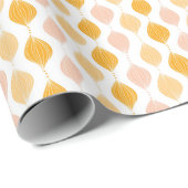 Abstraktes goldenes Ogemuster Geschenkpapier (Rolleneckpunkt)