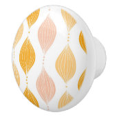 Abstraktes goldenes Ogemuster Keramikknauf (Rechts)