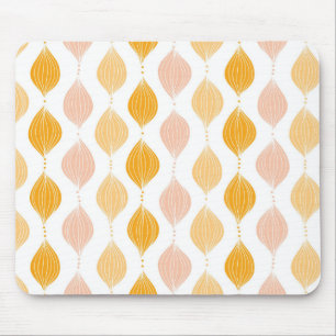 Abstraktes goldenes Ogemuster Mousepad