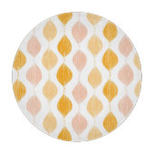 Abstraktes goldenes Ogemuster Schneidebrett (Vorderseite)