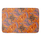 Abstraktes goldenes Tamarin mit gekreuzten Beinen Badematte (Vorderseite)