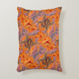 Abstraktes goldenes Tamarin mit gekreuzten Beinen Dekokissen